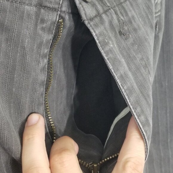 George Black Charcoal Faded 100% Cotton Denim Jean Shorts Pocket Size 34 - Picture 4 of 12